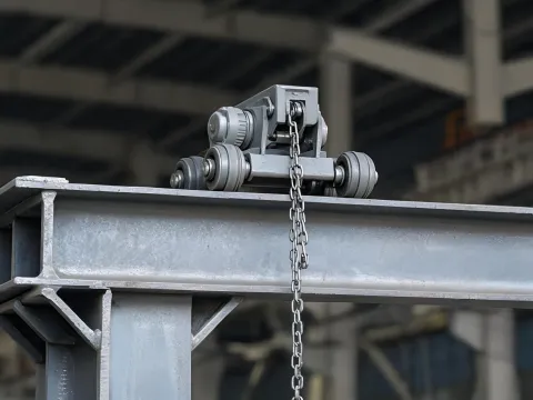 Beam flange close-up placeholder